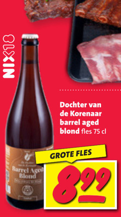  korenaar speciaalbieren nix18 barrel aged blond dochter fles 
