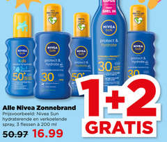  1 2 3 30 50 200 coloured recycled bottle nivea sun protect kids 5-in-1 uv protection tres haute hoog bescherming microbiome respect water resistant ocean zonnebrand hydraterende verkoelende spray flessen ml vitamin les dommages ming lange sans blond wit 