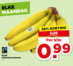  bananen maandag fairtrade kilo 
