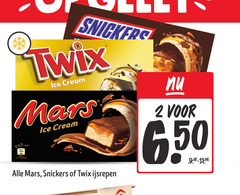  2 snickers twix ice cream mars ijsrepen 6 50 