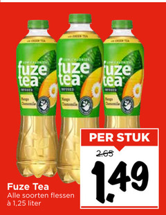  fuze tea ice green soorten flessen 1 25 liter stuk 