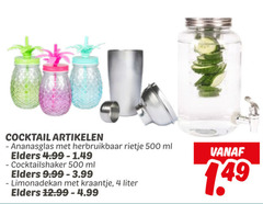  4 500 cocktail artikelen herbruikbaar rietje ml elders cocktailshaker limonadekan kraantje liter 