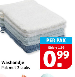  washandjes 2 washandje pak stuks elders 