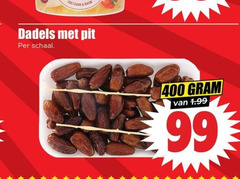  99 400 zoetzuur braun dadels pit schaal 