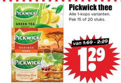  pickwick thee 1 15 20 green tea lemon pak stuks rooibos original with fruit box 