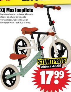  loopfiets 1 4 metalen frame twee kleuren zadel stuur hoogte verstelbaar kinderen jaar oud bike elders 