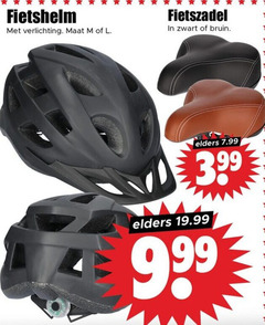  fietshelm verlichting maat fietszadel zwart bruin elders 3.99 