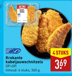  4 360 krokante kabeljauw schnitzels gecertificeerd duurzame visserij www.msc.org nl inhoud stuks 