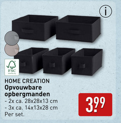  fsc www.fsc.org home creation opvouwbare opbergmanden 2x ca. cm 3x 