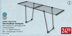  home creation uitschuifbaar droogrek wieltjes sokkenhouders ca. cm drooglengte 10-20 stuk 