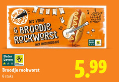  6 kit broodje stuks mosterdsaus beter leven rookworst 5.99 