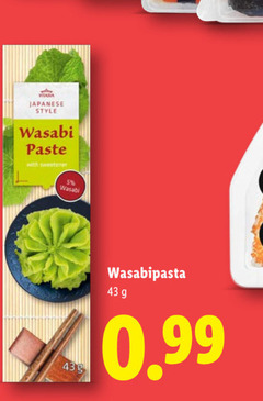  5 japanese style wasabi with sweetener 
