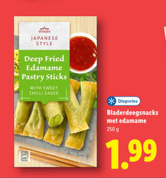  250 vitasia japanese style deep fried edamame pastry sticks with sweet chilli sauce diepvries bladerdeegsnacks 