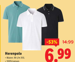  100 herenpolo maten xxl katoen 