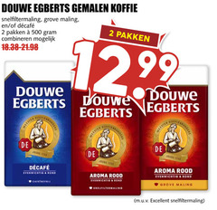  douwe egberts koffie 2 500 gemalen snelfiltermaling grove maling pakken combineren meester joure evenwichtig rond cafeinevrij aroma rood excellent 