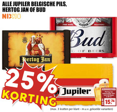  jupiler hertog jan bud krat bier 3 24 25 30 100 belgische pils nix18 trade america beers natuurzuiver kratten 