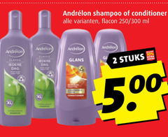  andrelon conditioner shampoo 2 10 flacon 250 300 ml glans dag stuks 