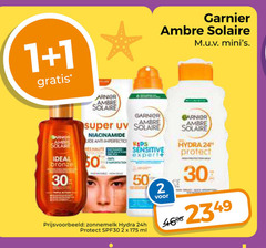 1 2 30 50 garnier ambre solaire super uv kids sensitive expert hydra protect zonnemelk spf30 ml 