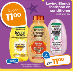  3 300 loving blends shampoo conditioner ml garnier sun kissed chamomile honing goud rice water infusion zetmeel 