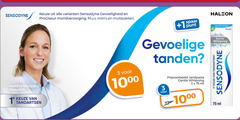  3 1000 sensodyne gevoeligheid proglasur mondverzorging multipakken marieke smulders tandarts 1e tandartsen 1 spaar punt gevoelige tanden tandpasta gentle whitening ml 