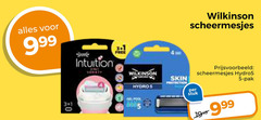  1 3 5 30 intuition free wilkinson skin hydro scheermesjes stuk hydro5 pak 