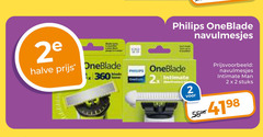  2 360 2e halve oneblade philips navulmesjes 2. intimate man stuks 55 