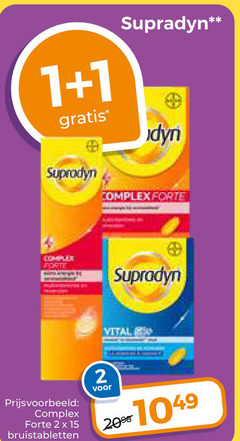  1 2 15 20 supradyn complex forte vital bruistabletten 