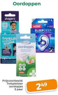  3 oordoppen clinique oordopjes 00 trekpleister paar 