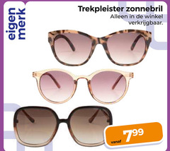  merk trekpleister zonnebril 