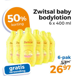  6 50 400 zwitsal baby bodylotion ml verzending pak 