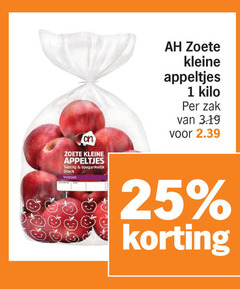  1 25 zoete kleine appeltjes sappig snack volzoet kilo zak 