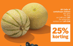  meloen 25 galia cantaloupe stuk varieeren 