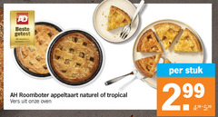  2022 getest smaaktest roomboter appeltaart naturel tropical vers oven stuk 2 99 