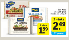  1 2 9 90 100 wasa sesam geroosterde sesamzaadjes tarwe vezels avec des graines farine riche since volkoren rijk granen rogge jaar hetzelfde recept tri vezelrijk stuk stuks 