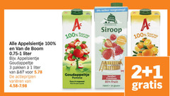  1 2 3 30 100 appelsientje boom liter goudappeltje pakken varieeren puur sap jus pur suiker co. siroop pomme ongezoet aardbei framboos fruit 750ml glazen 