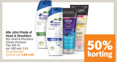  50 100 300 microsd head anti-pelliculaire shampoo menthol fresh john frieda shoulders classic fles ml varieeren proven paris new york frizz go dream curls clinically sulphate free cleanse nourishes for curly hair with lightening gently cleanses and bright natural blonde citrus botanical blend 