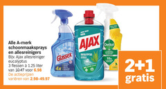  1 2 3 99 hard merk schoonmaaksprays allesreinigers ajax allesreiniger eucalyptus flessen liter varieeren glassex glas 4x vuil dubbele dettol nettoie tout 10x cleaning power 