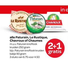  1 2 3 90 250 camembert paturain le chavroux geitenkaas rustique chaumes knoflook kruiden bakje stuks 
