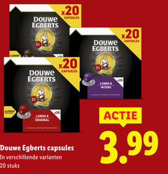  douwe egberts koffiecups 6 20 aluminium capsules lungo b original stuks 3.99 