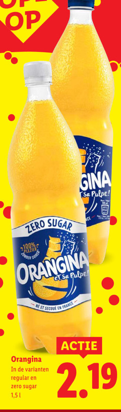  100 gina sa zero plezier suiker sugar orangina france regular 1 5 
