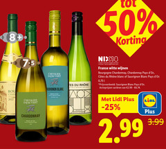  witte wijn 18 25 50 2022 8 vin chevalier chardonnay pays sauvignon blanc du protegee france nix18 jaar alcohol legitimatie franse wijnen bourgogne varieeren 3.99 