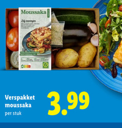  4 moussaka verspakket stuk 3.99 