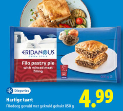  eridanous style filo pastry pie with minced meat filling ge frozen diepvries hartige taart filodeeg gevuld gekruid gehakt 