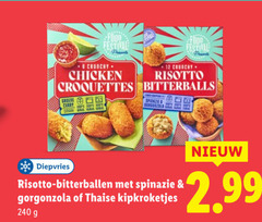  6 240 festival crunchy chicken food risotto croquettes groene curry diepvries bitterballen spinazie gorgonzola thaise 