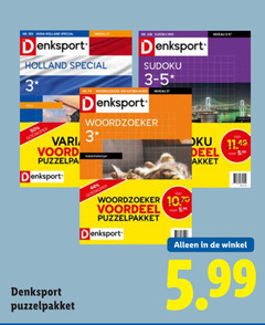  3 5 44 50 varia holland denksport goedkoper vari sudoku mix woordzoeker niveau deel 5.99 voordeel 