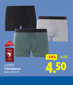  3 lycra supporting initiative cotton africa livergy herenboxers maten xl 