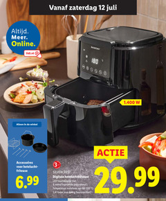  3 8 12 180 online lidl.nl zaterdag silvercrest accessoires hetelucht friteuse digitale heteluchtfriteuse led touchdisplay ingestelde temperatuur instelbaar 80-200 2 4 l bevroren friet 