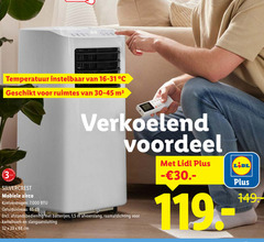  3 32 33 65 temperatuur instelbaar ruimtes jaar silvercrest mobiele airco koelvermogen geluidsniveau verkoelend voordeel afstandsbediening batterijen 1 5 afvoerslang kantelraam slangaansluiting cm 