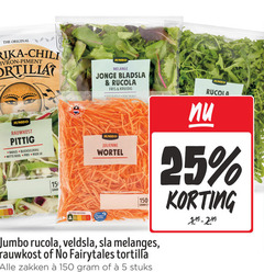  5 15 25 150 original chili jumbo melange jonge bladsla rucola fris kruidig rode rauwkost pittig radijs bleekselderij witte kool prei ui julienne wortel score nutri planet veldsla sla melanges fairytales tortilla zakken stuks 