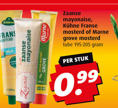 frans mayonaise zaanse grove marne franse mosterd tube stuk 